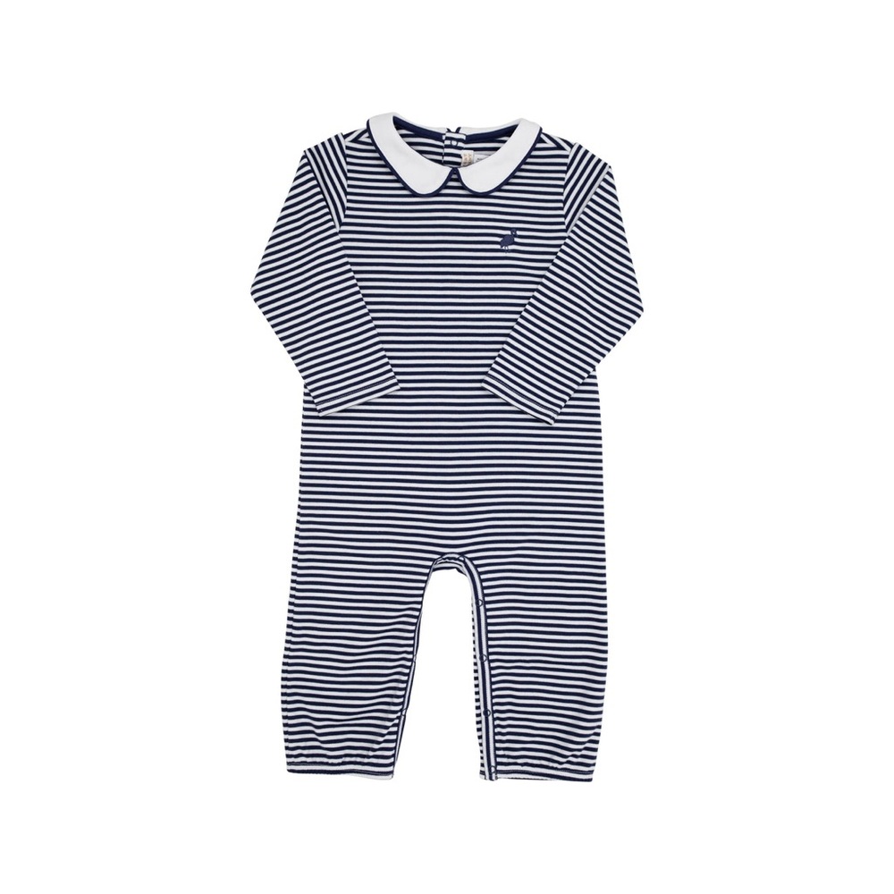 TBBC Potter's Playsuit - Nantucket Navy Stripe